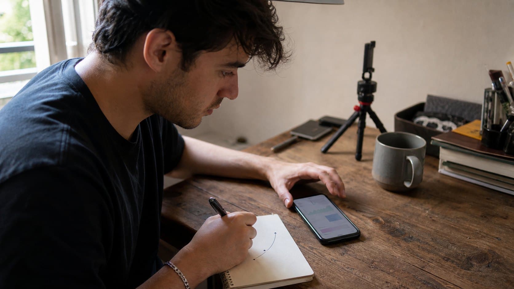 Creator reviewing delayed TikTok save patterns while planning a follow-up post