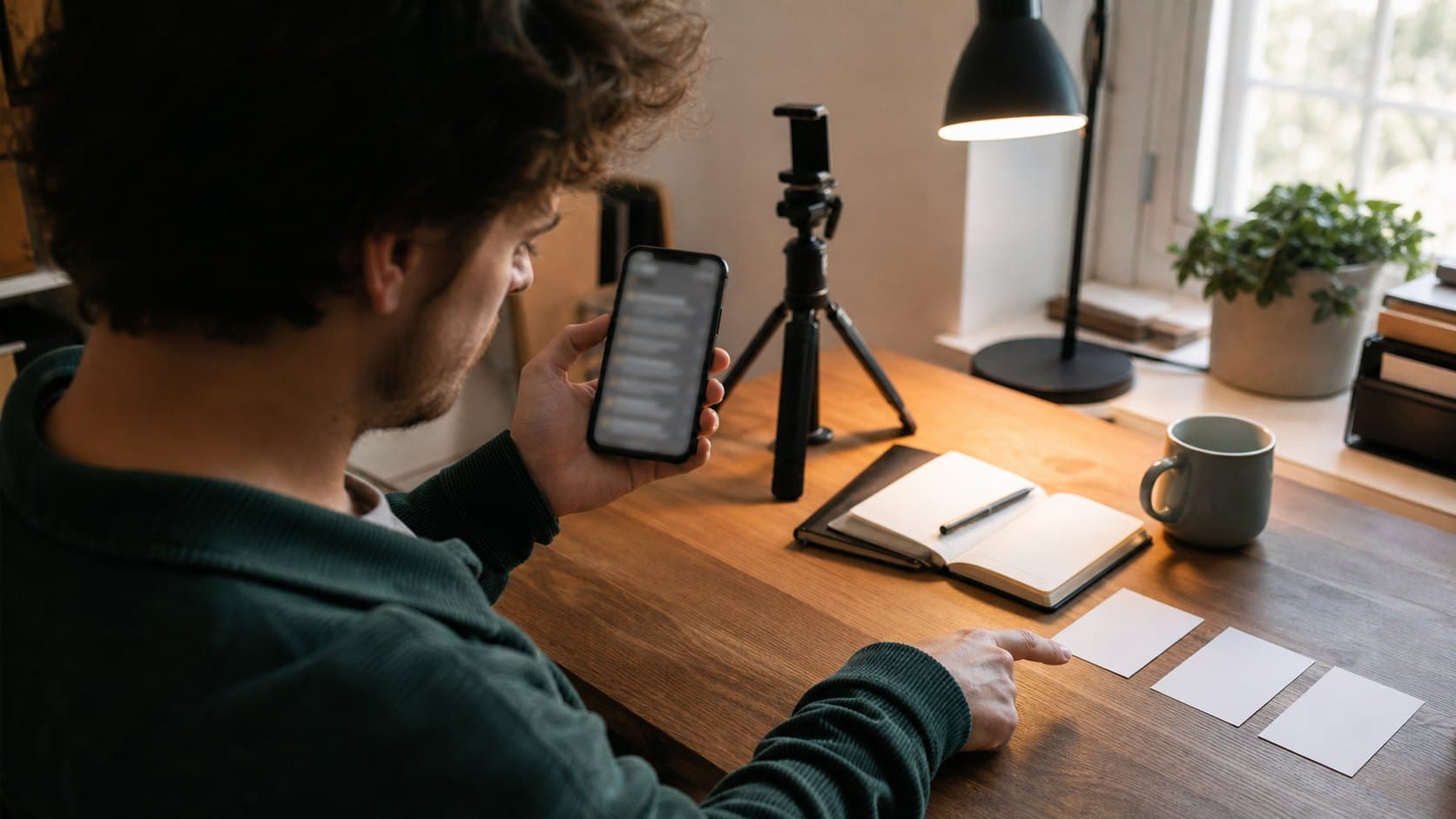 Creator prioritizing audience questions before filming a TikTok reply video